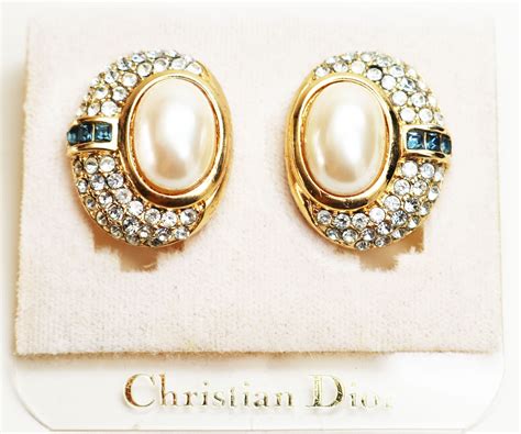 women's christian dior earrings|christian dior earrings for sale.